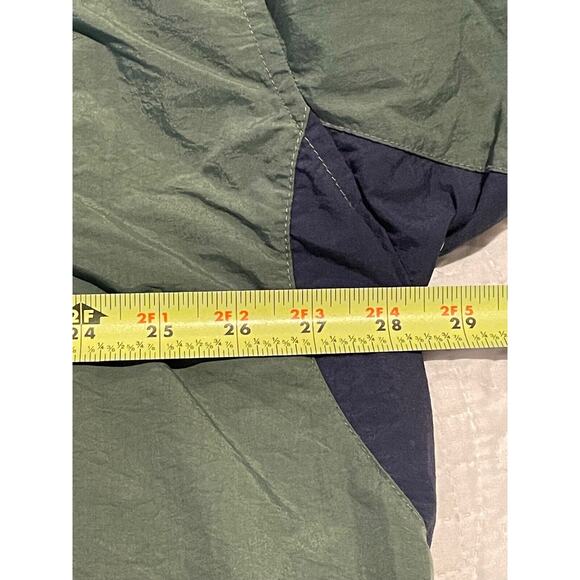 Catalina Mens Golf Windbreaker Green Pullover Jacket 1/4 Button Vented Back L - Picture 4 of 6